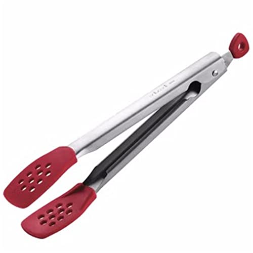 Pince de cuisine en silicone résistante aux hautes températures pour barbecue et cuisine – Pince à steak polyvalente antidérapante durable et résistante à la chaleur (noir)