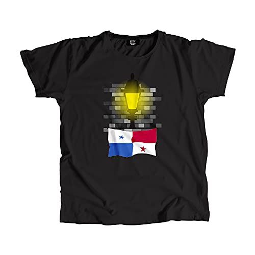 T-shirt Panama Street Lamp Bricks pour hommes et femmes en coton doux