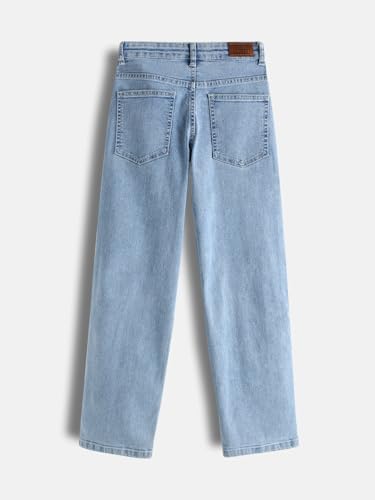 Image of Urbano Juniors Boy's Loose Baggy Fit Washed Denim Jeans Stretchable