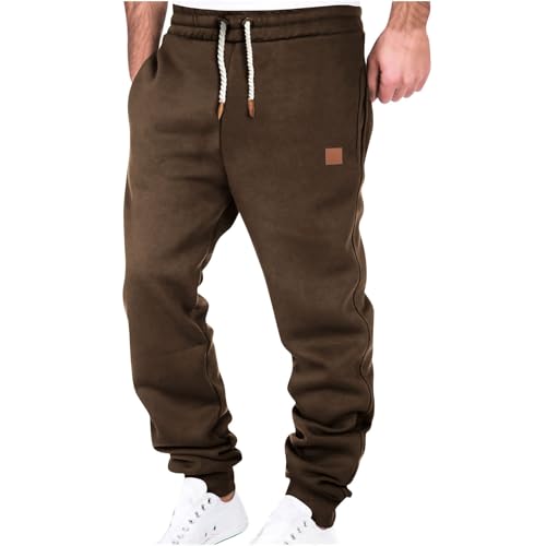 Sweatpants for Men Drawstring Fashion Lightweight Outdoor Jogger Pants Elastic Waist Casual Athletic Workout Trousers