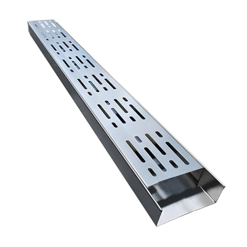 Scarico da trincea in acciaio inox, sistema a canali lineari per drenaggio esterno in cortile, vialetto, patio, garage, piscina