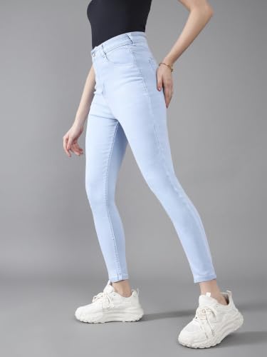 Image of Dolce Crudo Distressed High Rise Skinny Jeans for Women