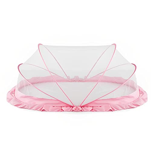 LifeKrafts Foldable Baby Mosquito Net for Bed | Bottomless Portable Net for Newborns & Infants (0–24 Months) | 360° Insect Protection | 90 × 50 × 50 c