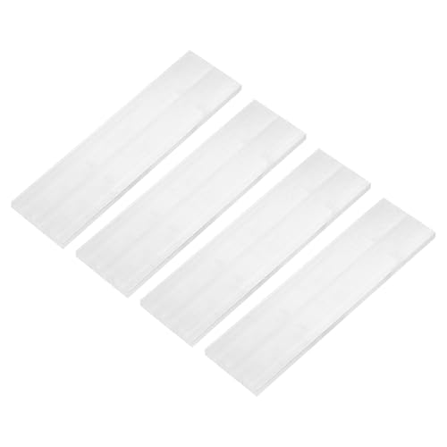 QUARKZMAN Barra piatta in alluminio quadrata, 4 pezzi 3/8" di spessore 3" di larghezza 12" di lunghezza Piastra piatta in alluminio 6061, 10 x 75 x 305mm Stock solido