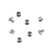 Hogue 01899 1911 Grip Screws, Government & Officers model, 4 Hex Head & 4 Bushings, Stainless