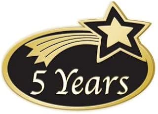 5 Years Achievement Pins - Years of Service Employee Pins 1 Pack Prime - coolthings.us