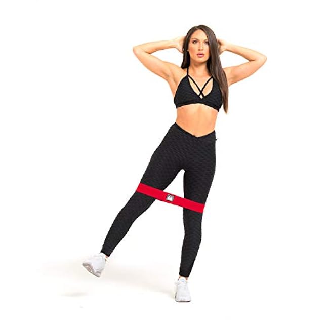 The X Bands Exercise Resistance Bands - Non-Slip Extra Thick Fabric Hip Loop Booty Bands - 20, 30, 40, 50 lb - Fitness Workout for Legs, Butt Training, Stretching, Yoga