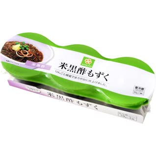 Amazon.co.jp: スマイルライフ 味付もずく黒酢3連パック 60g×3 : 食品