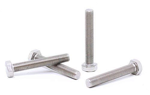 Image of (4pcs) BelMetric M8X1.0X50 A2-70 Stainlesss Steel Metric Fine Threaded Hex Tap Bolts DIN 961 for Automobiles, Motorcycles and Watercraft BR8X1.0X50SS
