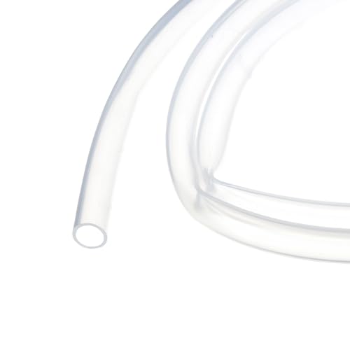Image of 1m(3.3ft) 8mm(5 /16 inch) ID x 10mm(3 /8 inch) OD Silicone Tubing Clear Industrial Plastic Tubing Pure Silicone Hoses for Pump Siphoning Draining Irrigation Brewing