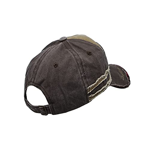 Withmoons Vintage Baseball Cap Meshed Distressed Trucker Hat Kr1252 (Easybrown) #TOP3