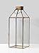 Serene Spaces Living Large Gold Decorative Hurricane Lantern Candle Holder with Glass Panels, 16