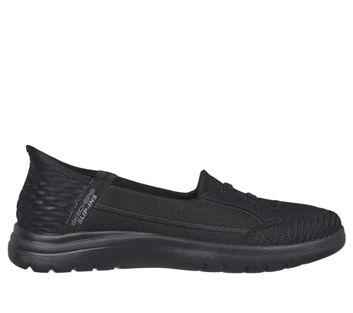 Skechers Women'sSlip-ins: On-The-GO Flex - Top Notch, Black/Black, 8.5