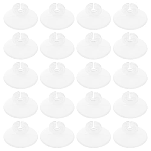 BESTonZON 20個 水槽用酸素ホース固定吸盤 強力透明素材 長持ち設計 簡単取り付け コンパクト 水族館エアーチューブ用