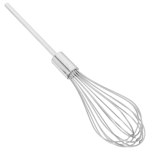 NUSITOU Varilla Mezcladora de Acero Inoxidable 16 Hilos de 2 Mm, Varilla Batidora Larga y Gruesa para Taladro, Accesorio de Repuesto para Batidoras de Mano, Adecuado para Reutilizable