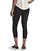 HUE Women’s Fashion Cotton Capri Leggings, Black - Swirl, Small