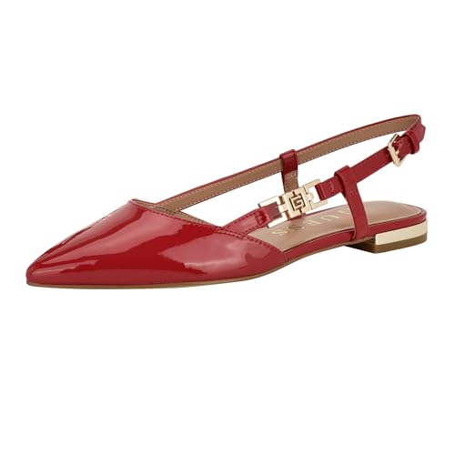 GUESS Damen Franie Ballerinas, Red Patent 610, 39 EU