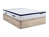 Optez pour le confort de l'ensemble 140 x 190 cm sommier coffre + matelas Ressorts ensachés épaisseur 30 cm - MARQUIS de Palacio - Commandez dès maintenant !
