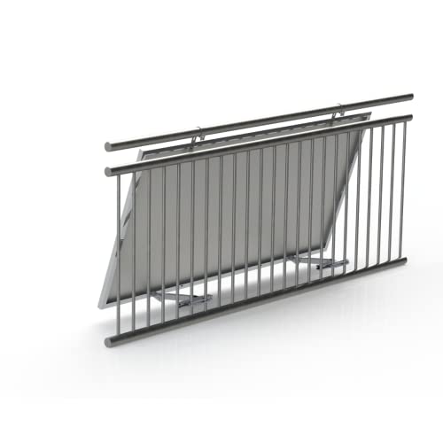 SOLAR ALLin Balkonhaken-Montageset Plus für Solarmodule 0°, 15°-30° Befestigungssystem für...