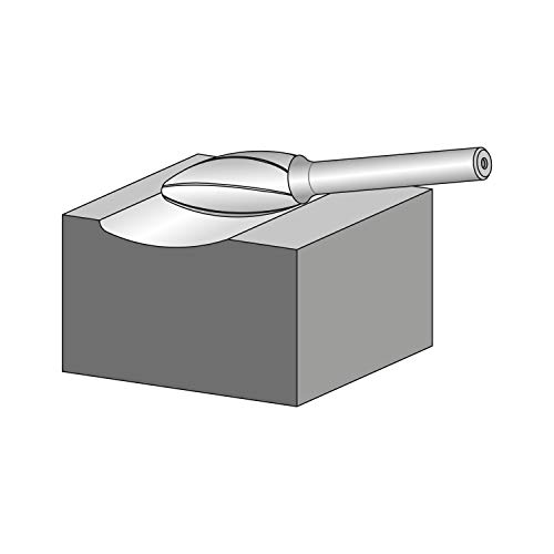 Image of PFERD HM milling bit, Flame Shape B, All-Round Teeth, milling bit Diameter 8 mm, Shaft Diameter 6 mm, Length 60 mm, 21001015 - for Versatile use on The Most Important industrially Used Materials