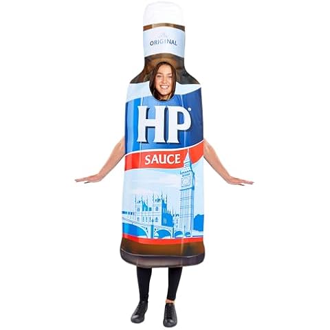 amscan Heinz HP Sauce Bottle Tabard Costume Cover