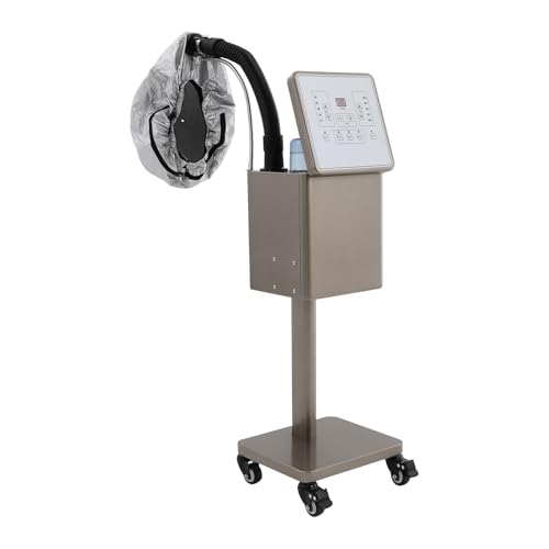 Image of Nano Hair Steamer, 1600W Professional Micro-Mist Hair Steamer for Deep Hair Care, Standing Salon Care Temperature Mist Intensity Adjustable for Hair Repair Salon Spa (Gold)