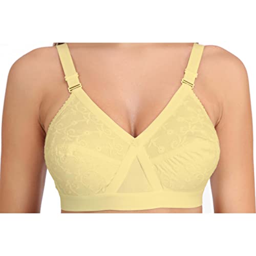 Image of Eve's Beauty Women's Non Padded Non Wired Cotton Full Coverage Bra