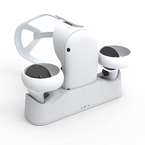 Ba1 Charging Dock For 2 Magnetic Charging Station With 2 Color Led Indicator Light Wall Mount Magnetic Base Charger Charging Stand With Usb-C Charge Cable Ba1(White) #TOP26