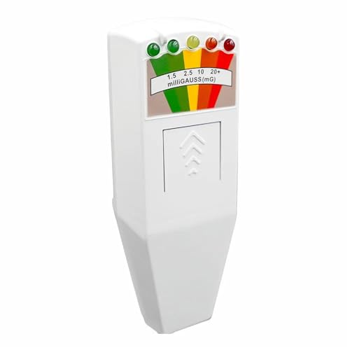 Emf Detector, Professional Handheld EMF Meter Radiation Detector - Gauss Tester, Digital Dosimeter for Home/Industry,for Home Inspections(White)