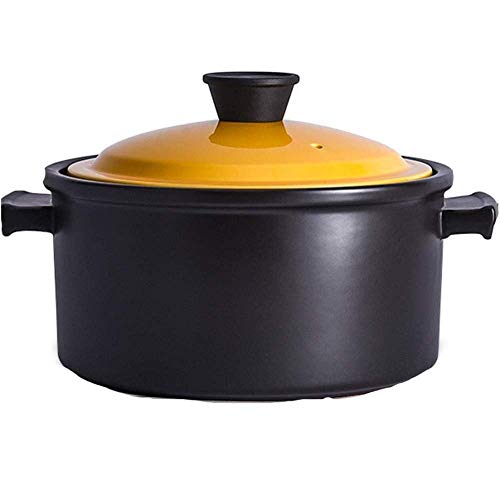 Cacerola de terracota, utensilios de cocina de cerámica duraderos para una cocción segura en seco, diseño sin grietas, ideal para guisos y hornear, esencial para la cocina