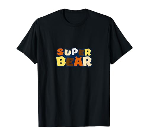 Gay Bear Shirt mit Bear Pride Flag Super Bear Gay Daddy T-Shirt