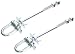 Produktbild KOTARBAU® 2er Set Schaukelhaken M12 x 190 mm mm mit Schäkel und Bolzen für Schaukelbalken Sicherheitshaken Schaukel Befestigung Bolzen Haken Gewinde Verzinkt