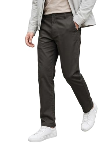 Image of Urbano Fashion Men's Regular Fit Mid Rise Cotton Casual Chinos Trousers Stretch