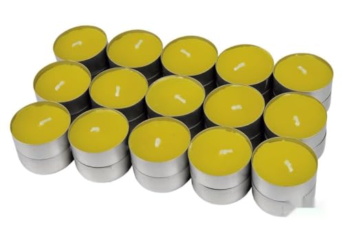 Vela - Pack de 30 Velas de citronela de 12 g Cada una, Ideales para ahuyentar Insectos, con Cera de Calidad y duración Prolongada.