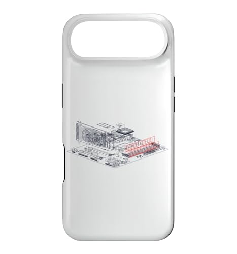 Image of RAM Card Wireframe Computer Motherboard IT Tech Geek Nerd Case for iPhone Air