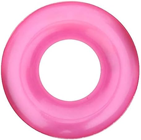 Kurala Inflatable Pool Float Tube, Transparent Swimming Ring with Colorful Sparkling Glitters for Kids Adults, 3 Pack 32.5 Inches