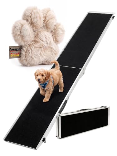 Petigi Hunderampe Hundetreppe, Auto Rampe Einstiegshilfe für Hunde