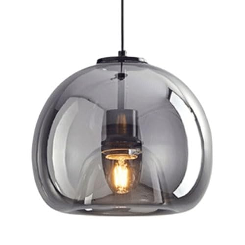 Lustre en verre nordique suspension plafonnier E27 design unique