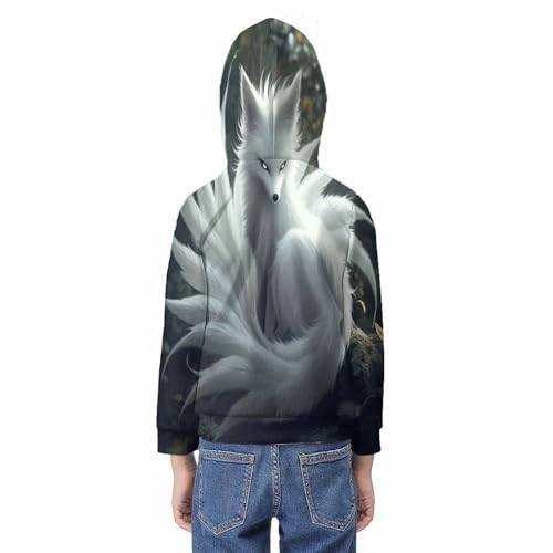 Sweat capuches 3D pour bébés garçons et grands enfants de 10-12 ans - 6