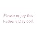 Hallmark Shoebox Funny Father's Day Card (Fish in Hat and Tie) (499FFW1126)