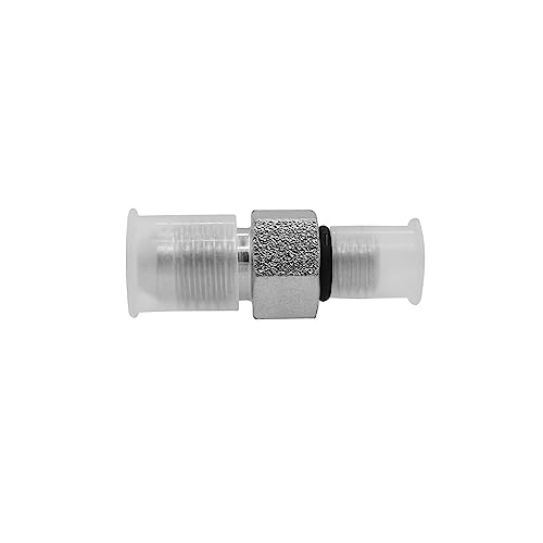 Image of (4-PACK) 6400-04-02-O Hydraulic Hose Adapter Fitting 1 /4 inch Male JIC 37 Flare (7 /16 inch-20UNF) x 1 /8 inch Male O-Ring Boss (5 /16 inch-24UNF) SAE Straight Pipe Joints Tube Connector Carbon Steel