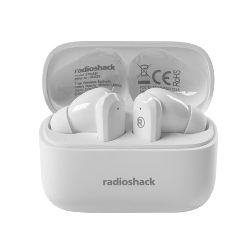 RadioShack Wireless Earbuds, Active Noise Cancelling, IPX5