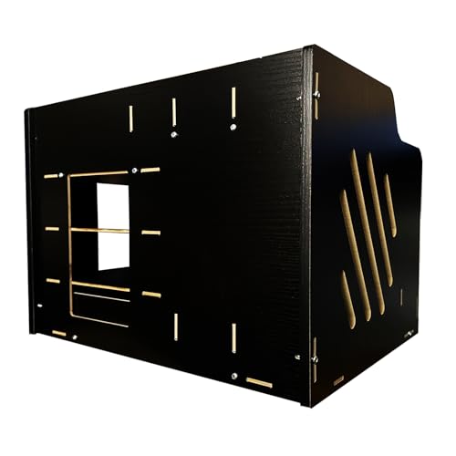 Catekro Desk Organiser Wood, Stationary Organiser with Drawer, Large Capacity Desk Tidy Storage Holder for A4 Papers, Books, Document and Notebook (Black)