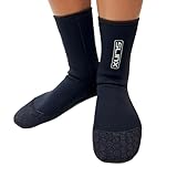 MAGNA(マグナ) ダイビングソックス ネオプレーンソックス 3mm THERML FLEX サーフブーツ フィンソックス ブーツ アクアシューズ マリンシューズ ビーチシューズ (オールブラック, S)