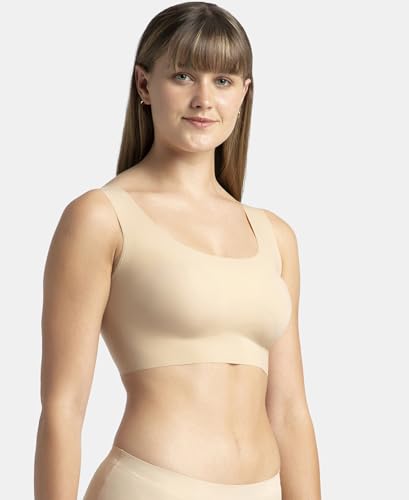 Image of Jockey 1839 Lounge Bra | Wirefree | Padded | Full Coverage | 360 Degree Stretch and Removable Pads | Microfiber Nylon Fabric