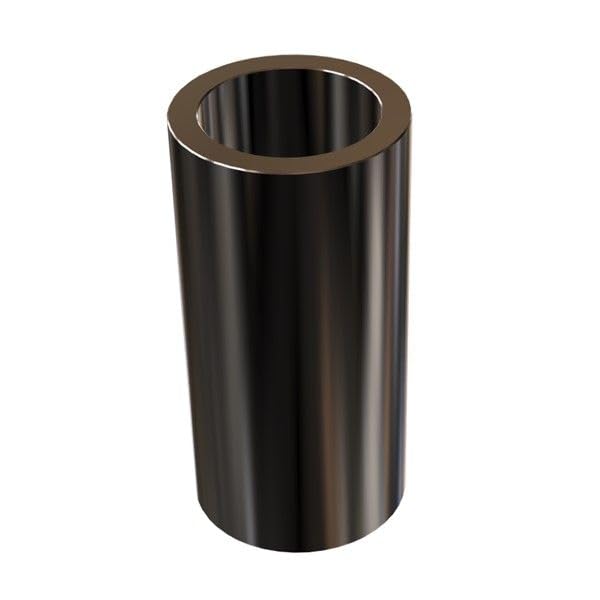 Aluminum Spacer Black 1/2" OD x 3/8" ID x Choose Your Length, Round Spacer Unthreaded Standoff Bushing Plain Finish, Fits Screws Bolts 3/8" or M8/M9