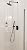 2" x 2" Essential White Matte Finish Ceramic Mosaic Tile on mesh Mount