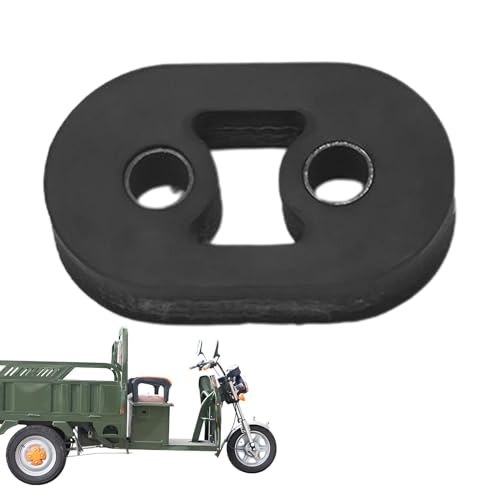 Auspuffrohrhalter - Gummihalterung mit Doppelloch Auspuff-Dämpfung | Schalldämpfender Auspuffgummi-Isolator, langlebiger Schalldämpferhalter