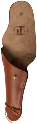 US WW2 .45 Brown Hip M1911 Colt Tan Pistol Leather Hip Holster - Left Hand Version