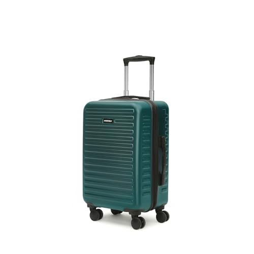 Image of Assembly Stark Hard Luggage 20 Inch (55 cm) Cabin Trolley Bag, Unbreakable Polycarbonate Dual-Tone Design, TSA Lock, Silent 8 Spinner Wheels, Hard Shell Travel Cabin Trolley Green